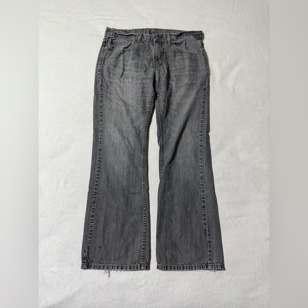 Levis 527 Jeans Mens 33x28‎ Gray Regular Bootcut Mid Rise